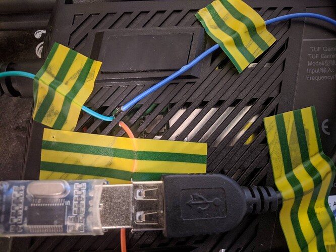 **Close up of the serial port on the lower right of the main PCB**