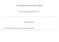 "Device is upgrading the firmware" message from step 7