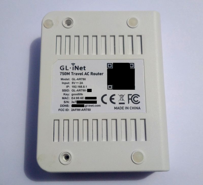 Back view of GL-AR750