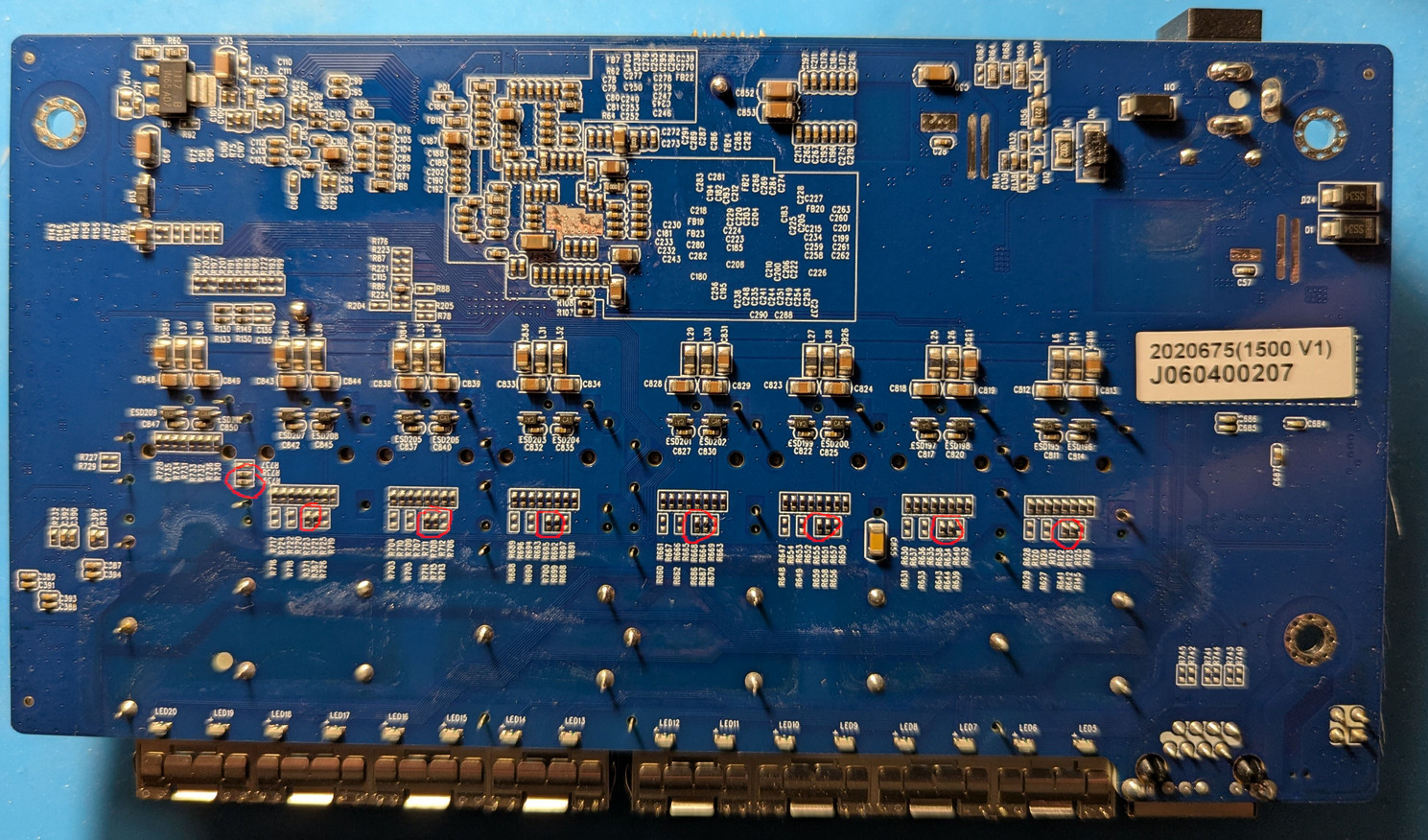  I2C ports for the 8 SFP ports