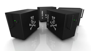Some casing with a funny logo