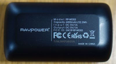 Bottom View of Ravpower WD03