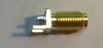 Image of RP-SMA connector with cut pins Image of RP-SMA connector with cut pins