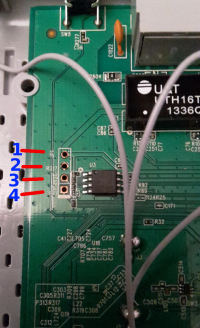 **Photo of PCB with markings** **Photo of PCB with markings**