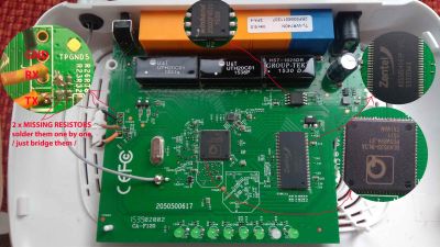TL-WR740N v6.00 serial cable - Serial port is there BUT: 2 resistors are not soldered / missing resistors /. Bridge them and serial works as usual (serial-ttl 3.3v)