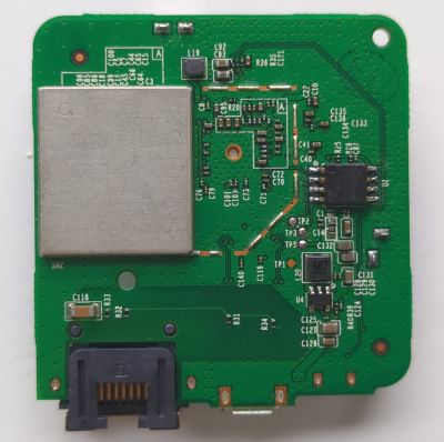 PCB Bottom with UART pads